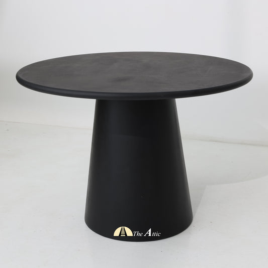 Naga Round Dining Table, Black - The Attic Dubai