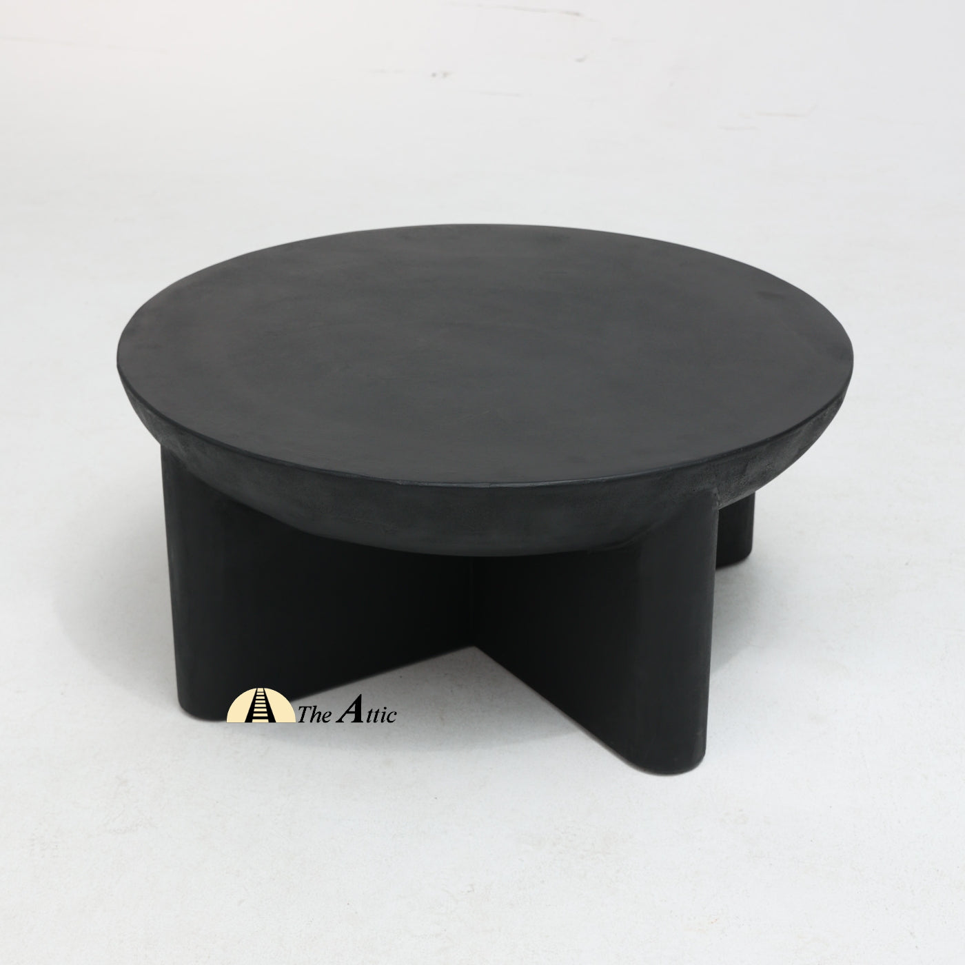 Naga Round Coffee Table, Black
