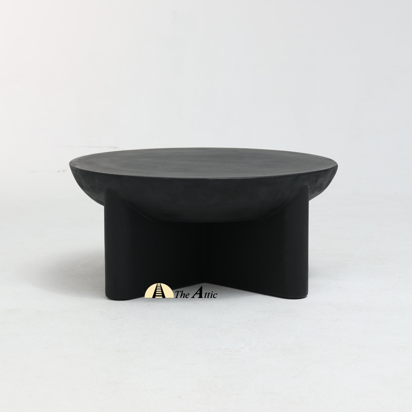 Naga Round Coffee Table, Black