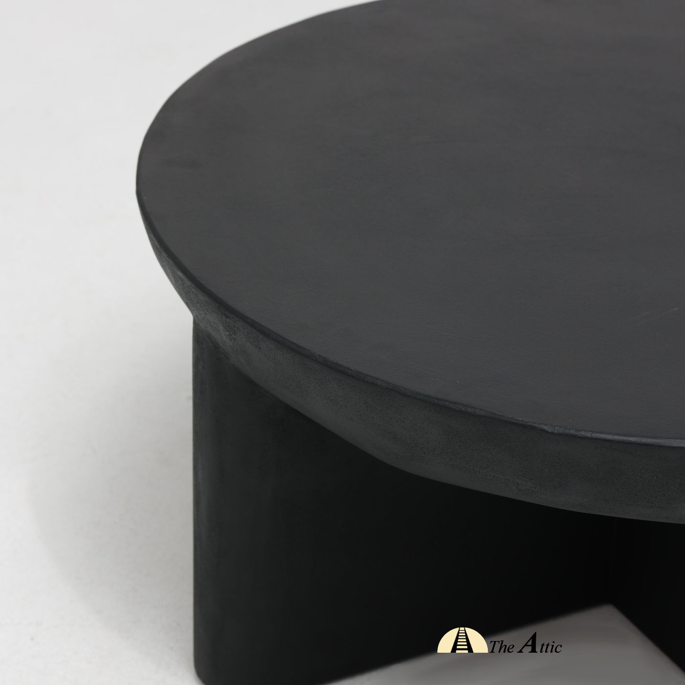 Naga Round Coffee Table, Black