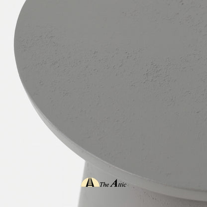 Namib Side Table, Grey Cement Finish - The Attic Dubai