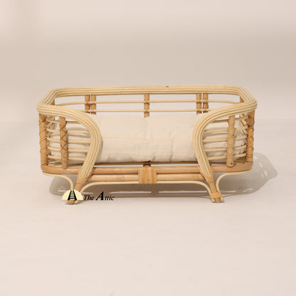 Nova Rattan Dog Bed, Stylish Pet Bed - The Attic Dubai