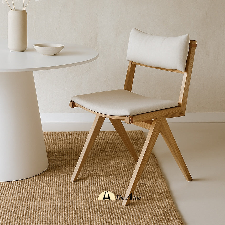 Ohio Dining Chair, with Cushioned Backrest and Seat - The Attic Dubai