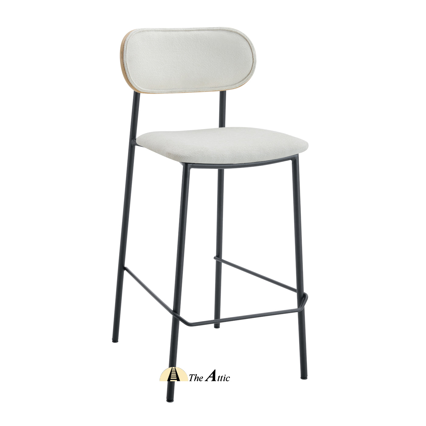 Rotterdam Fabric Bar Counter Stool - The Attic Dubai