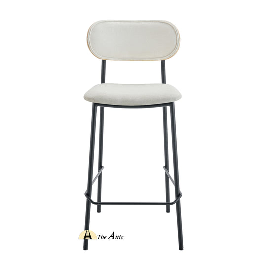 Rotterdam Fabric Bar Counter Stool - The Attic Dubai