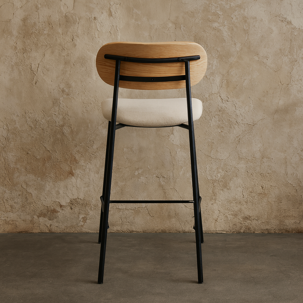 Rotterdam Fabric Bar Counter Stool - The Attic Dubai