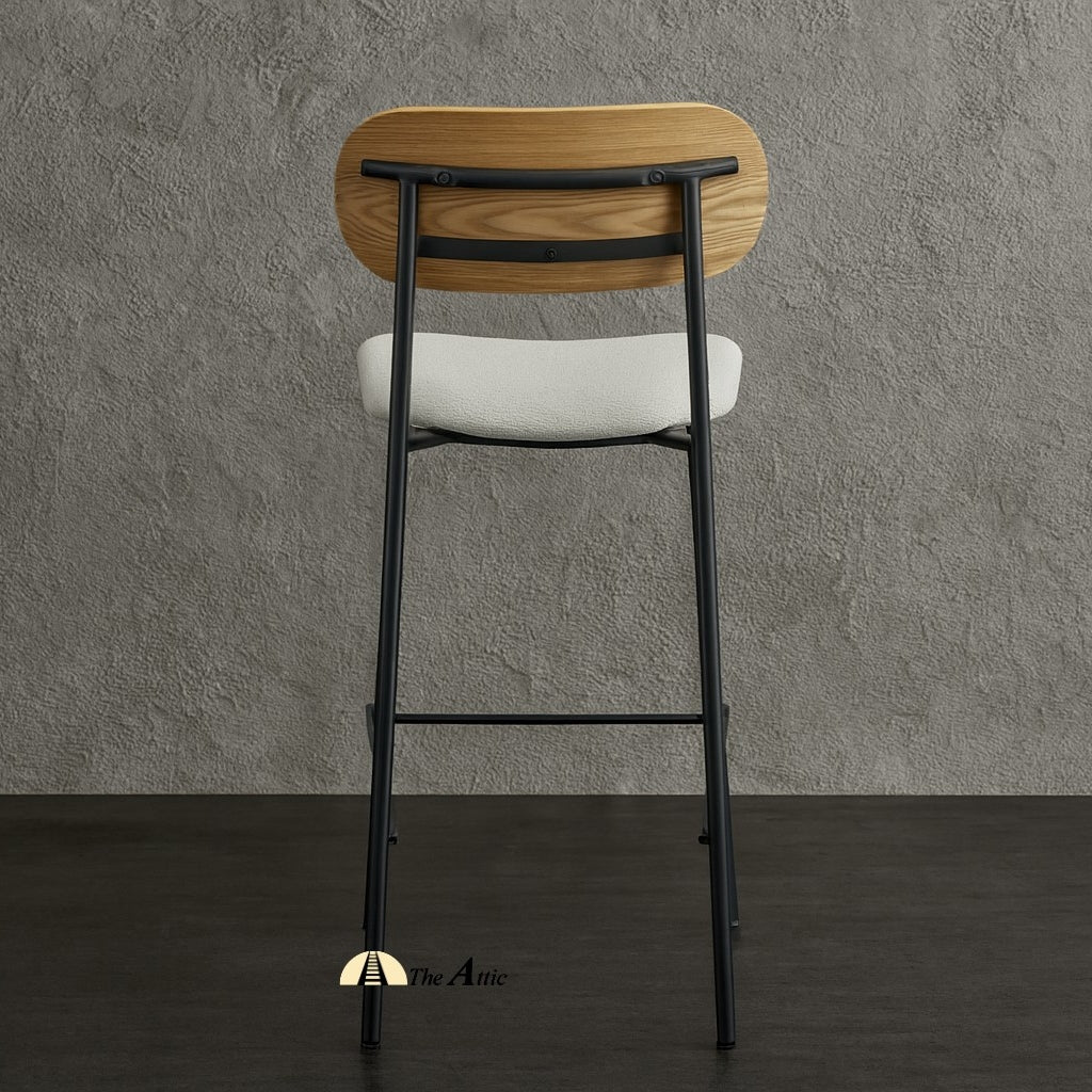 Rotterdam Fabric Bar Counter Stool - The Attic Dubai