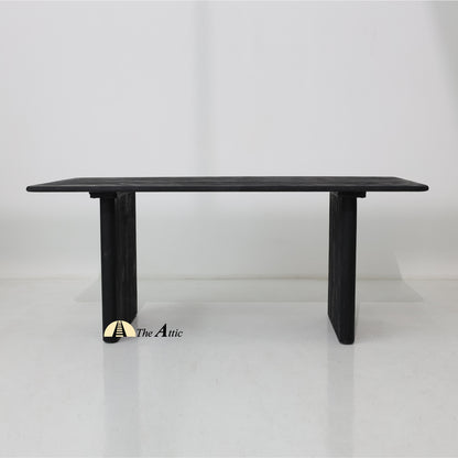 Saga Mango Wood Dining Table - The Attic Dubai