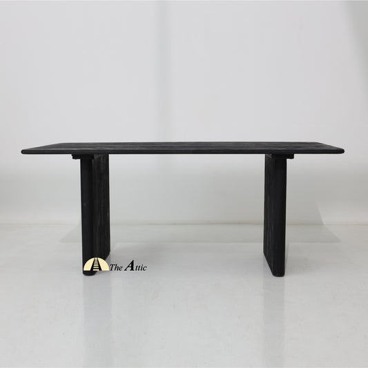Saga Mango Wood Dining Table - The Attic Dubai