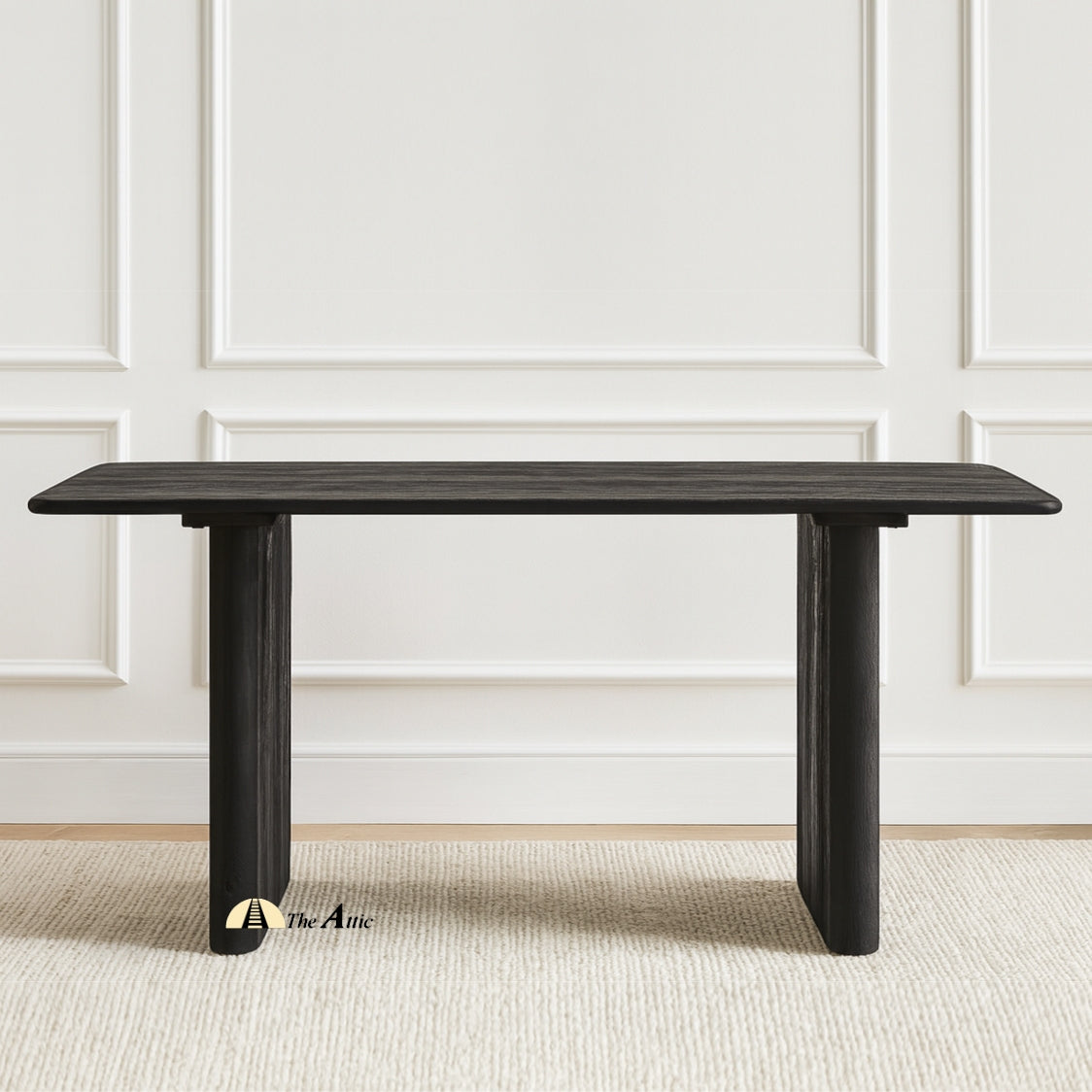 Saga Mango Wood Dining Table - The Attic Dubai