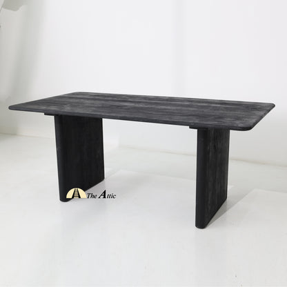 Saga Mango Wood Dining Table - The Attic Dubai