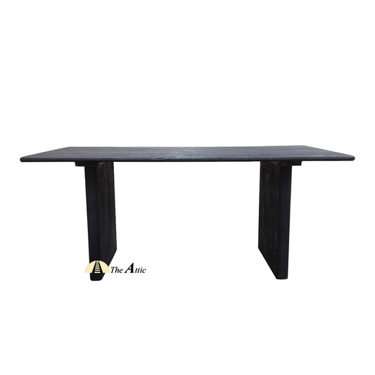 Saga Mango Wood Dining Table - The Attic Dubai