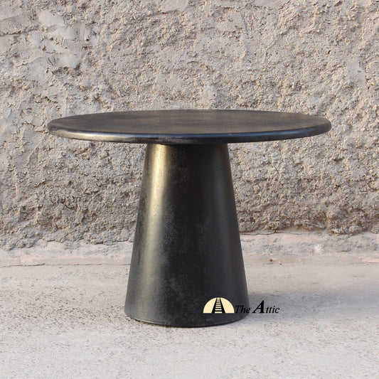 Soho Solid Wood Dining Table, Black - The Attic Dubai