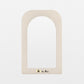 Soho White Arched Wall Mirror, Wooden Mirror - The Attic Dubai
