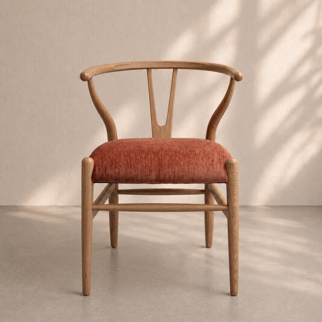 Wishbone Chair with Auburn Seat