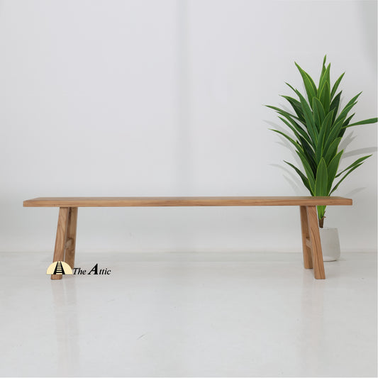 Wooden Dining Bench, 200 cm - The Attic Dubai