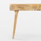 Sendai Modern Mid-Century Solid Wood Desk with 2 Drawers