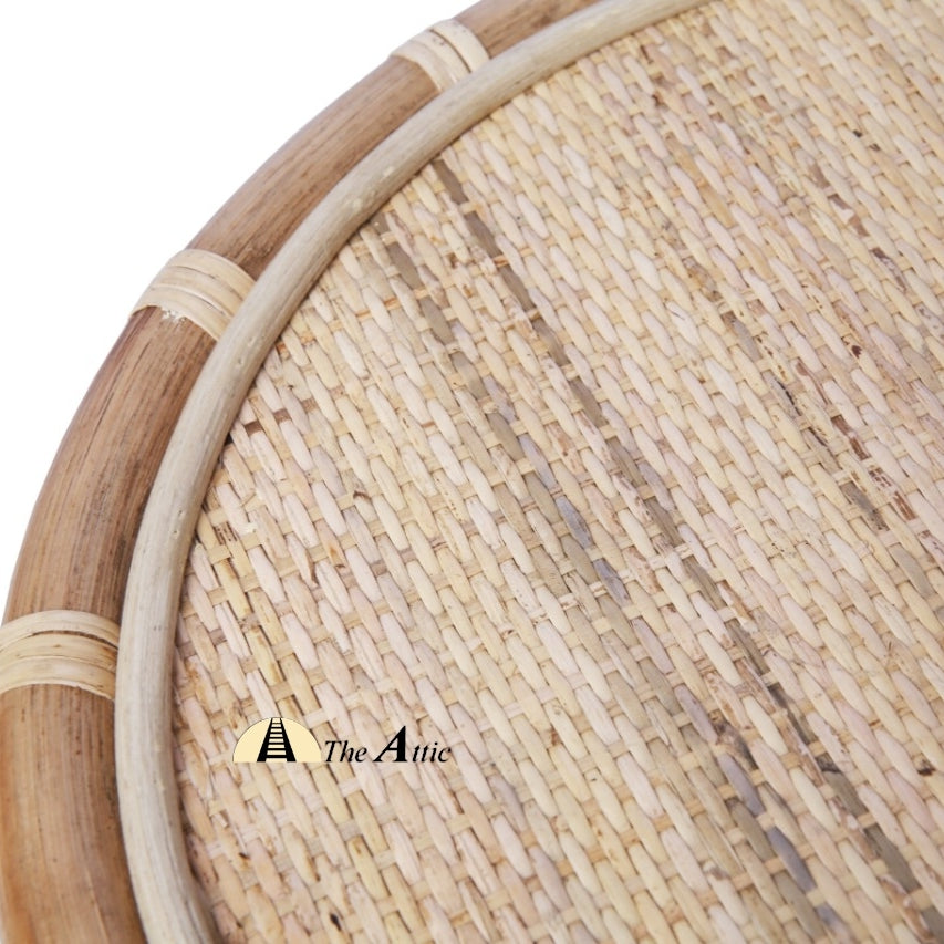 Zola Rattan Round Side Table, Rattan Furniture - The Attic Dubai