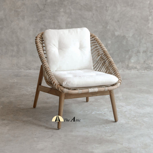Agung Rattan Tub Chair; Easy Chair; Natural Rattan Wicker Furniture - The Attic Dubai