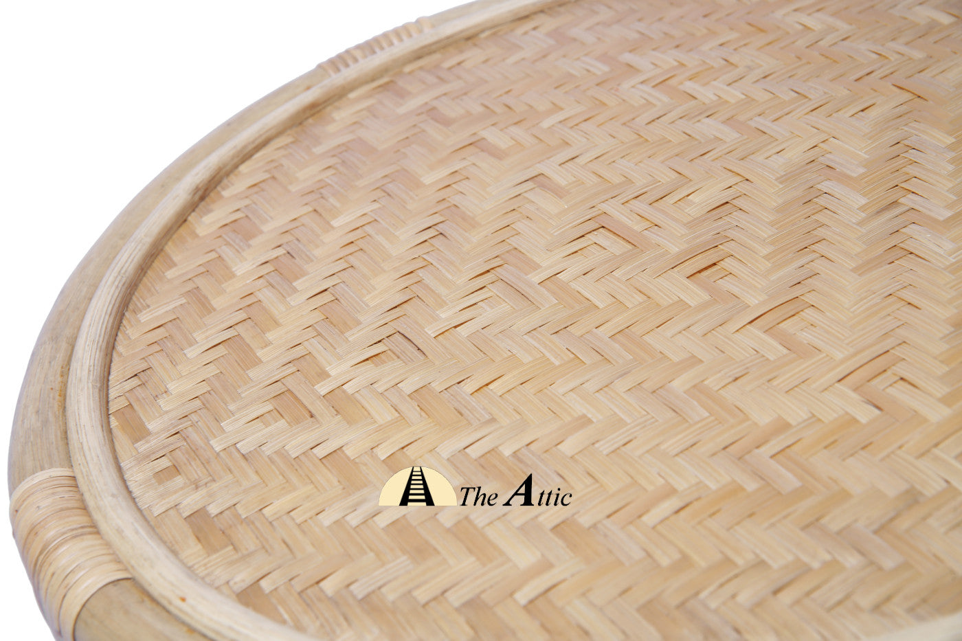 Anya Rattan Round Side Table, Rattan Furniture - The Attic Dubai