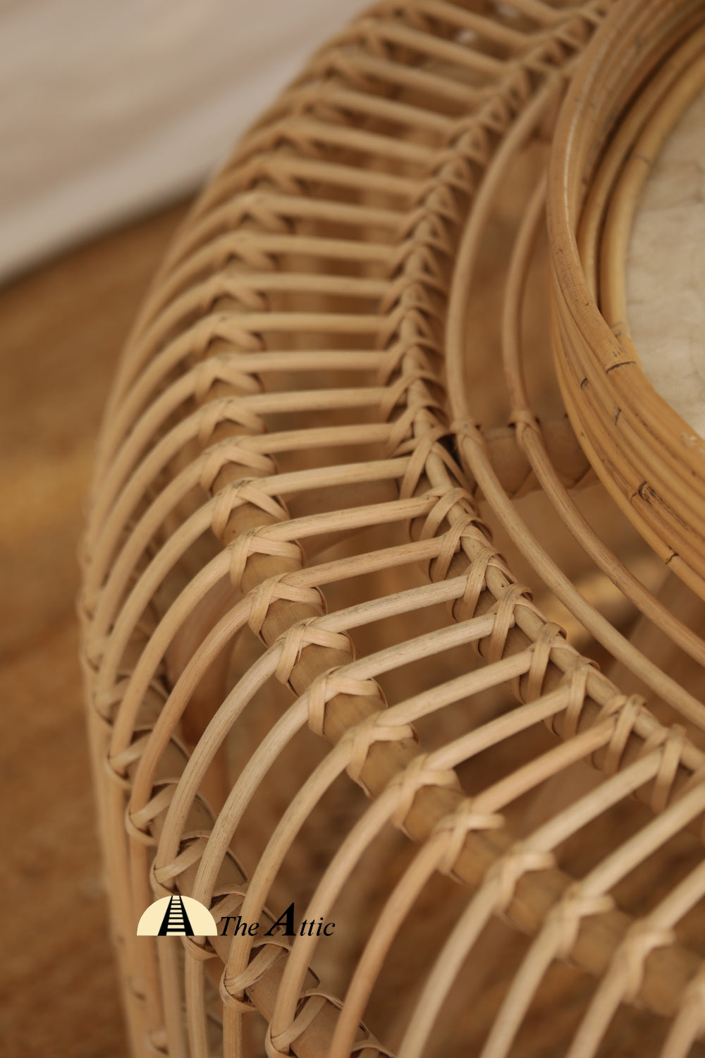 Bohol Natural Rattan Round Coffee Table, Rattan Furniture - The Attic Dubai