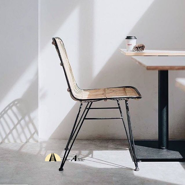 Cairo Rattan Dining Chair with Black Lining - theattic-dubai.com