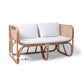 Cape Town 2-seater Sofa, Rattan Wicker Furniture - The Attic Dubai