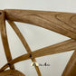 Cross-back Oakwood Counter Stool with Rattan Seat, Rattan Wicker Furniture - The Attic Dubai