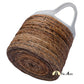 Cyprus 2-tone Woven Basket with Handles, White & Natural
