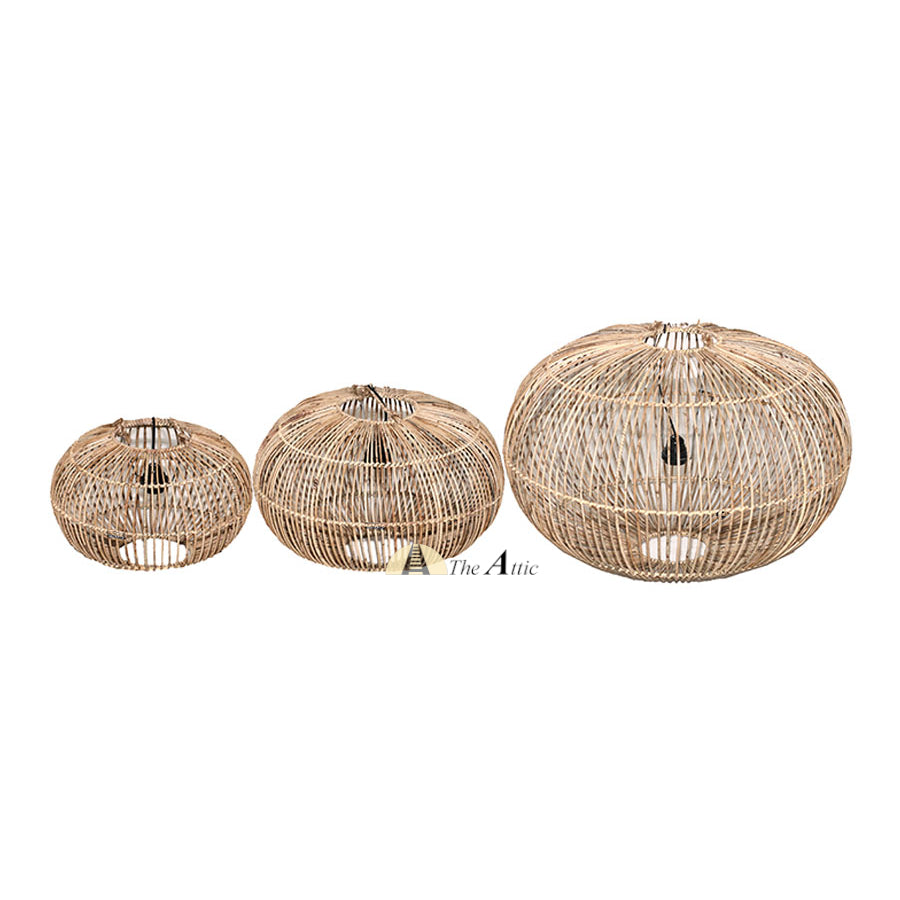 Globe Rattan Pendant, Rattan Furniture - TheAttic-Dubai.com