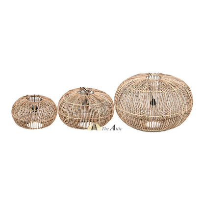 Globe Rattan Pendant, Rattan Furniture - TheAttic-Dubai.com