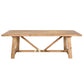 Lazio Reclaimed Pine Rustic Farmhouse Dining Table - The Attic Dubai