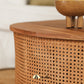 Malta Natural Rattan Round Drum Coffee Table, Rattan Furniture, Wicker - The Attic Dubai