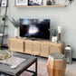 Teak and Rattan TV Cabinet, Natural Wicker Furniture - TheAttic-Dubai.com