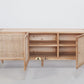 Naples Teak and Rattan Cabinet, Natural Wicker Furniture - TheAttic-Dubai.com