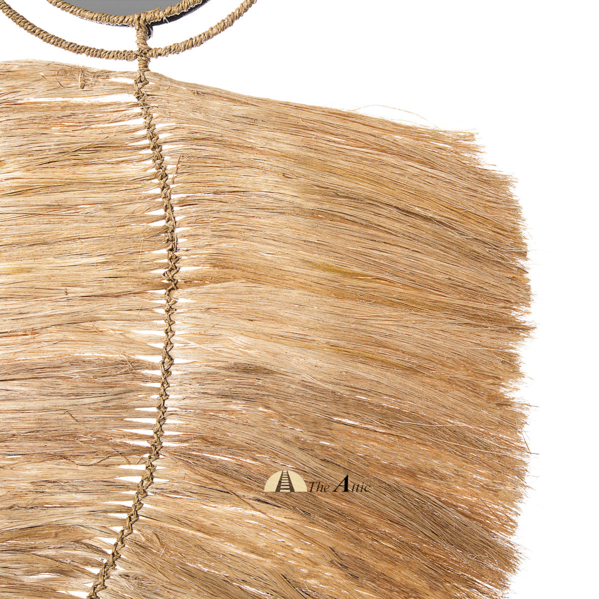 Plume Abaca Wall Decor with Mirror - The Attic Dubai