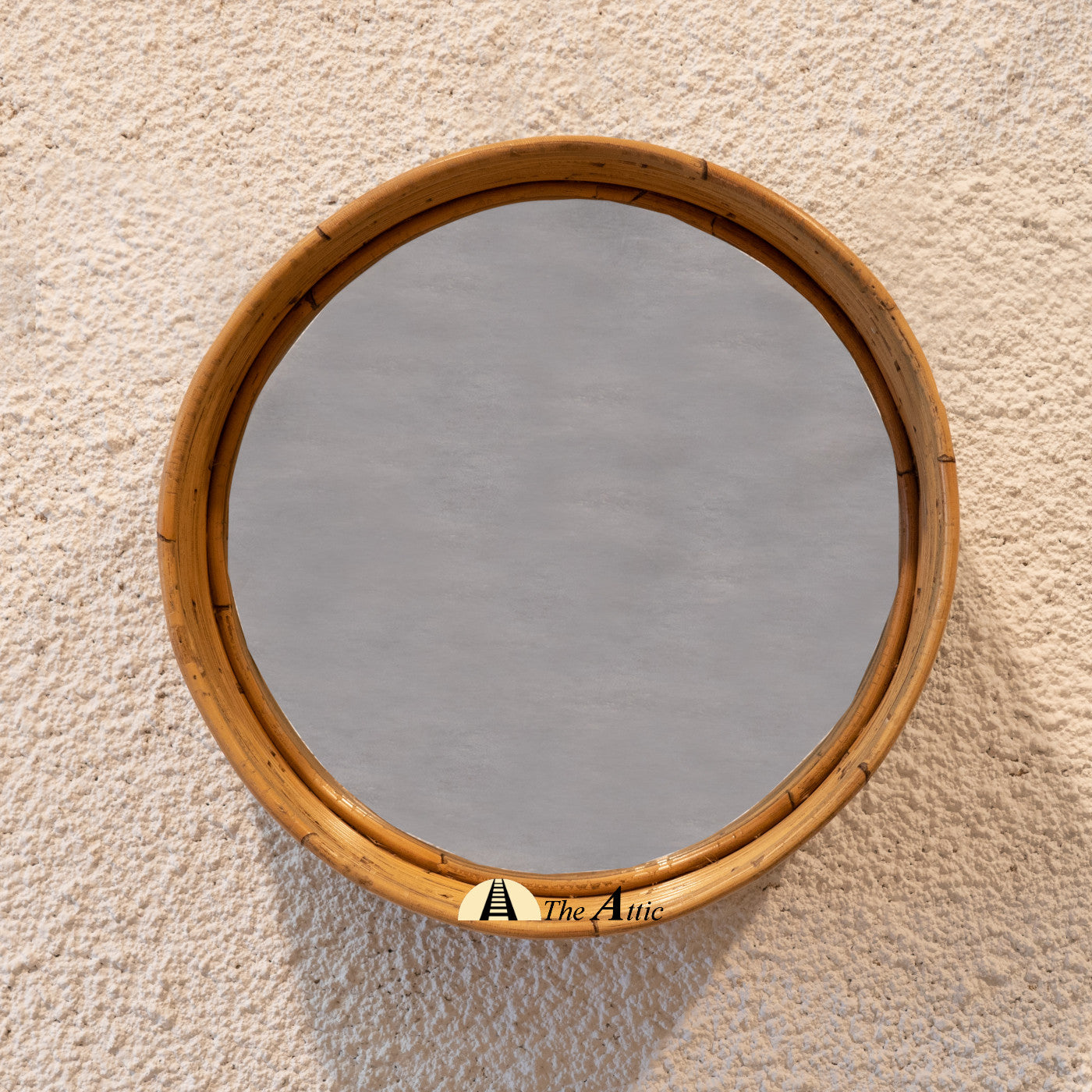 Rattan Deep Wall Mirror - The Attic Dubai