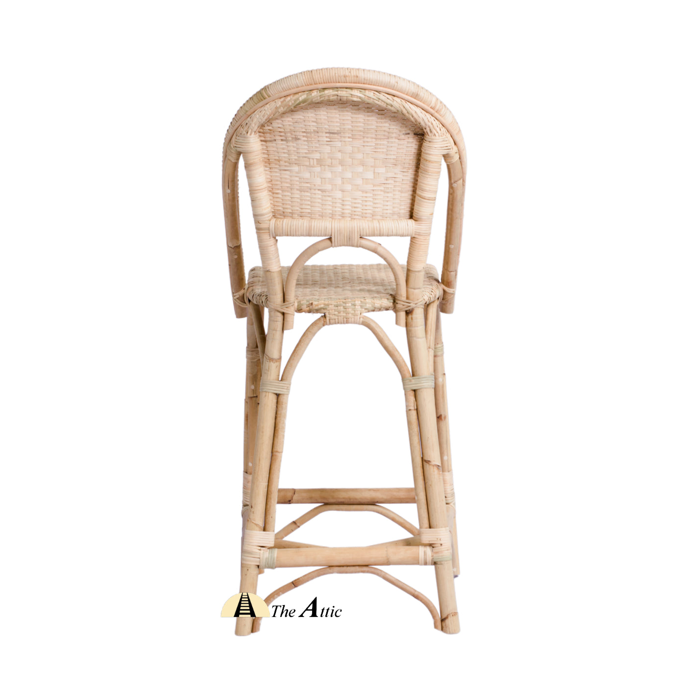 Riviera Rattan Round Bar Counter Chair, Cane Wicker Furniture - theatticdubai.com