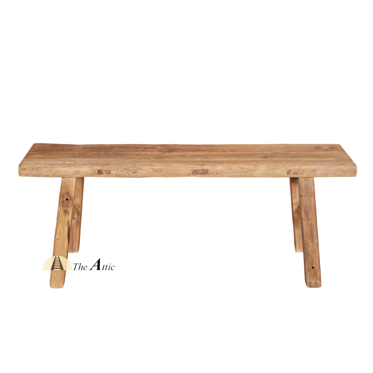 Rustic Reclaimed Wood Bench, 150cm - TheAtticDubai.com