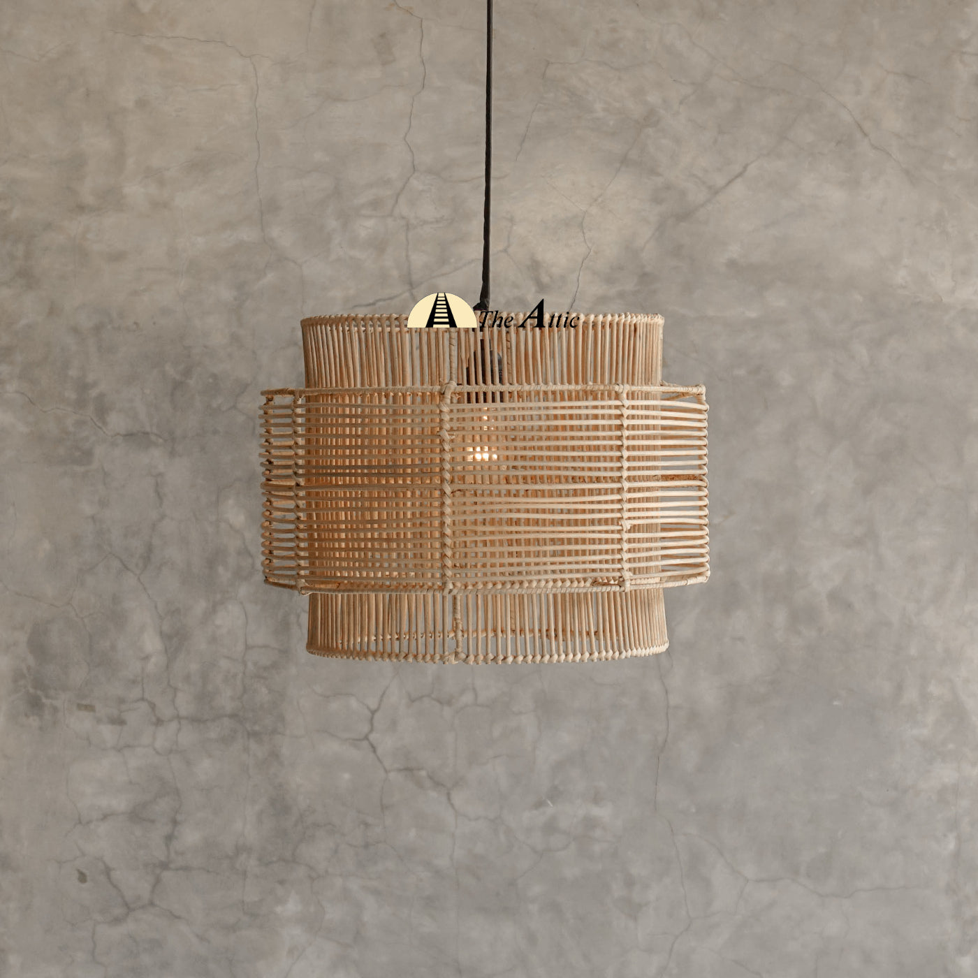 Tunas Rattan Pendant, Hanging Light, Ceiling Lamp, Chandelier, Rattan Furniture - The Attic Dubai