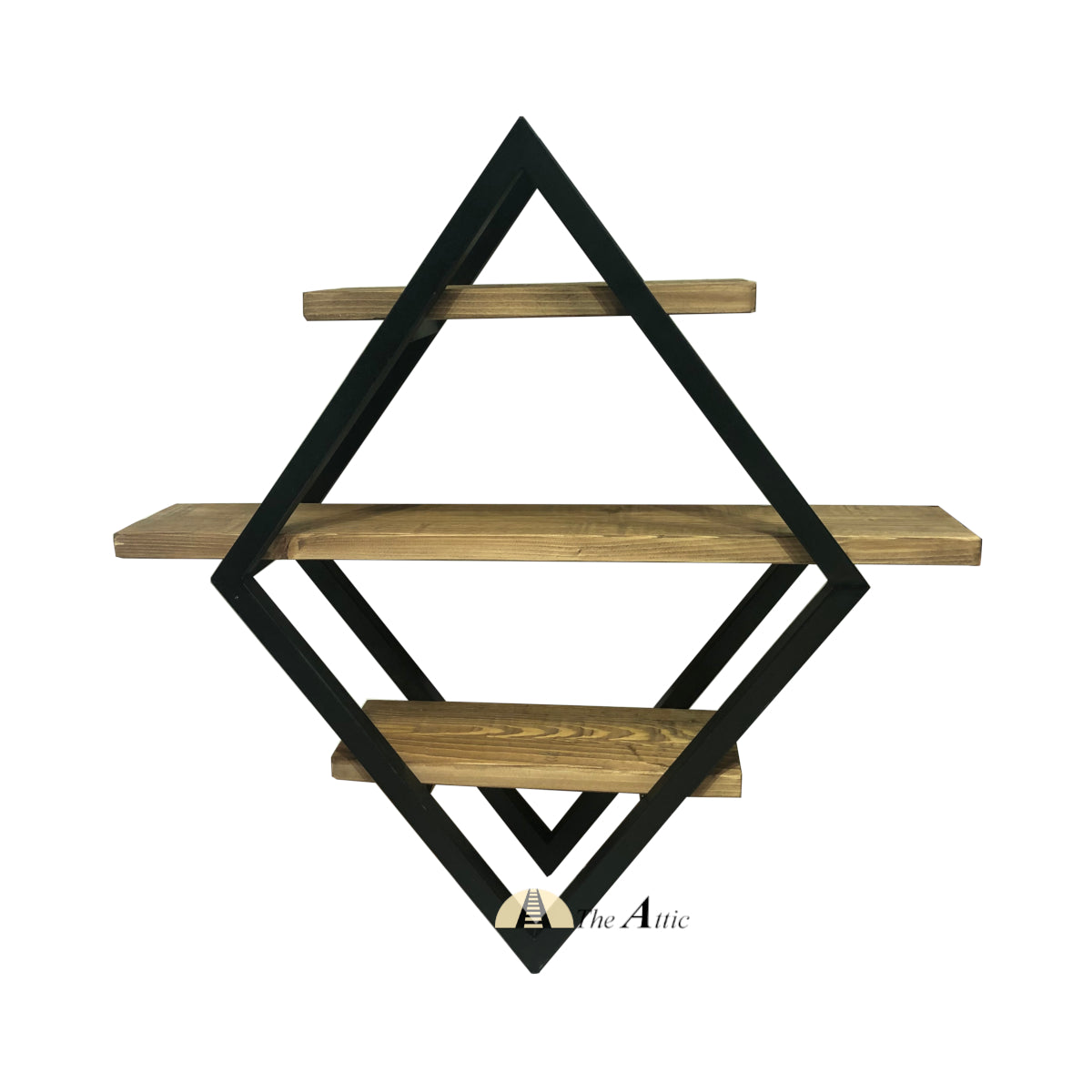 Dallas Industrial Wall Shelf / Industrial 3-Tier Wall Shelf / Wall Planter/ Hanging Shelf - The Attic Dubai